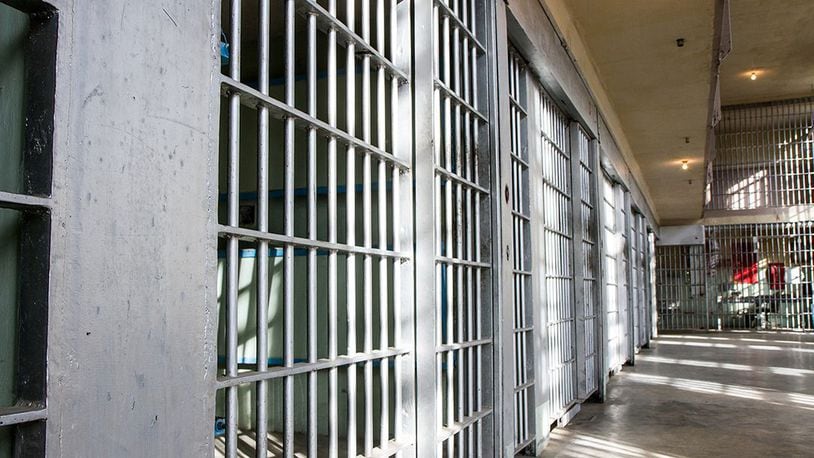 Stock photo of prison bars.