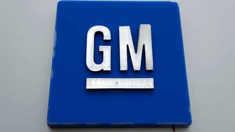 FILE - A General Motors logo is displayed outside the General Motors Detroit-Hamtramck Assembly plant on Jan. 27, 2020, in Hamtramck, Mich. (AP Photo/Paul Sancya, File)