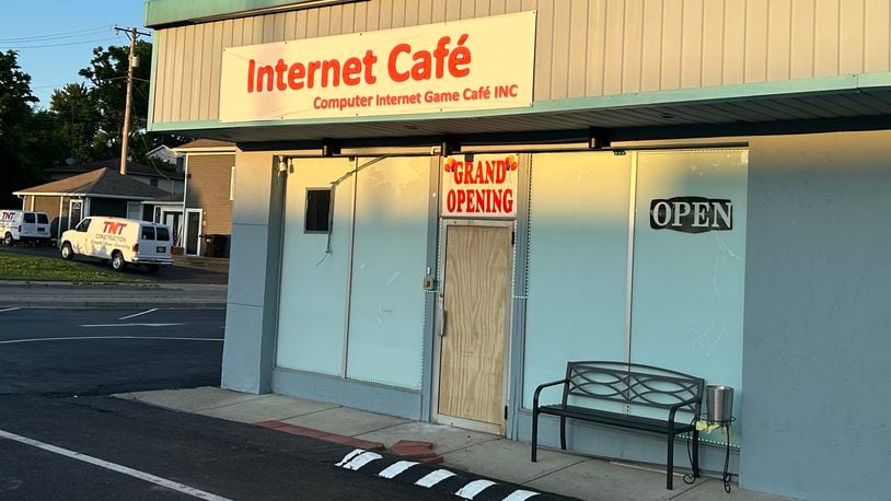 Law enforcement officials raided an Internet Cafe storefront business at 2850 South Dixie in Kettering on Thursday, May 30, 2024. JEREMY P. KELLEY / STAFF