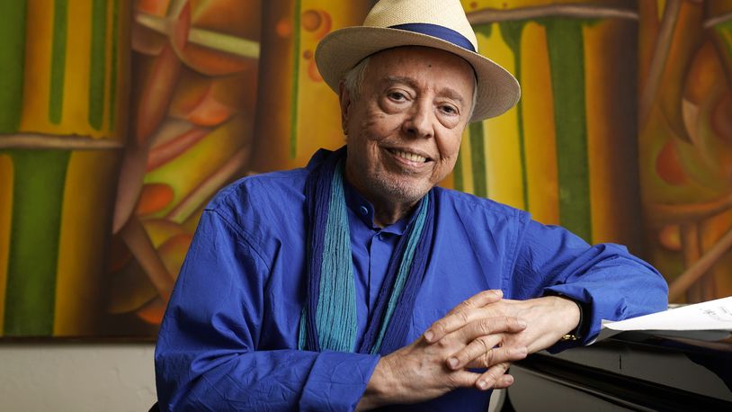 HOLD - FILE - Brazilian musician Sergio Mendes poses for a portrait at home in Los Angeles, May 18, 2021. (AP Photo/Chris Pizzello, File