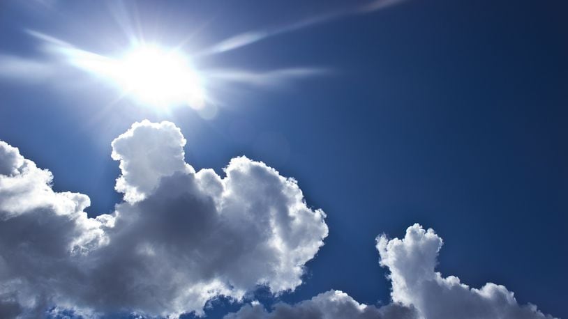 Sunny weather to begin the week, some clouds possible tonight