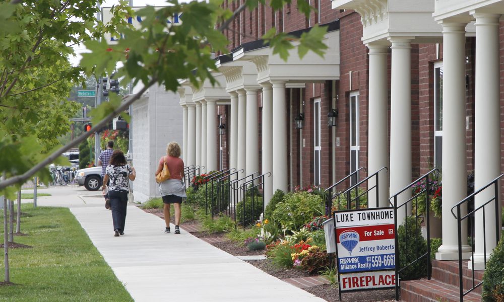 Due to a revived housing market, tax values rose on more than 60 percent of Montgomery County residential properties during an update of values in 2017. Sales of new downtown Dayton housing like Brownstones at 2nd helped residential values increase increase more than 6 percent from the 2014 triennial review. CHRIS STEWART / STAFF