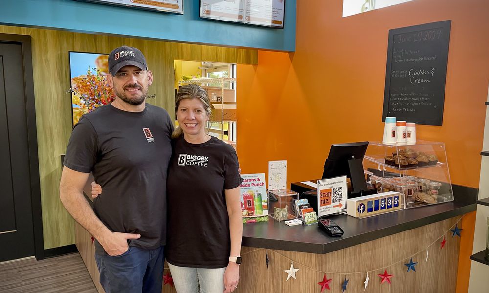 Biggby Coffee is now open at 2061 E. Dorothy Lane in Kettering. NATALIE JONES/STAFF