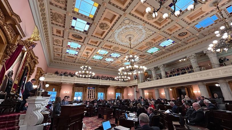 Ohio House lawmakers attend session on Jan. 10, 2024.