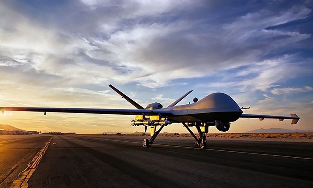 The MQ-9 is an unmanned aircraft with intelligence, surveillance, reconnaissance and strike capability. COURTESY PHOTO