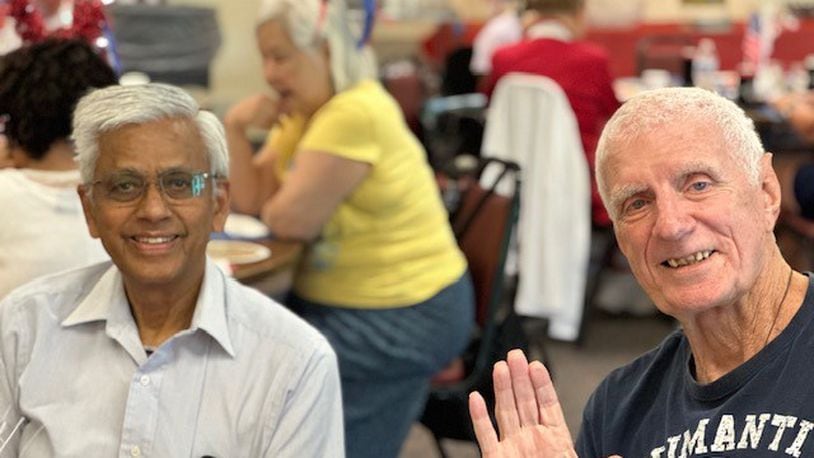 Visitors at the Joyce Young Senior Center in Washington Twp. enjoy a past 4th of July celebration. CONTRIBUTED