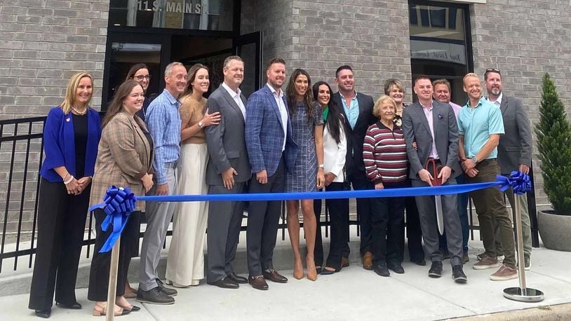 State, local and corporate leaders gathered Thursday to celebrate the new Camden headquarters of MedShip LLC. JobsOhio photo