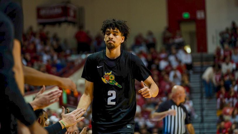 Wright State's Drey Carter during a game vs. Indiana on Nov. 16, 2023. Wright State Athletics photo