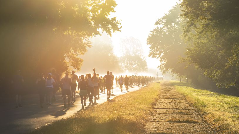 Runners compete in the 2023 Air Force Marathon on Wright-Patterson Air Force Base, Sept. 16, 2023. (U.S. Air Force photo by Airman 1st Class James Johnson)