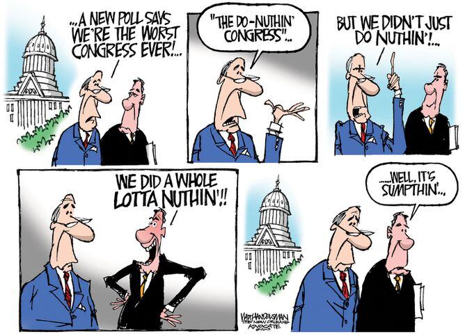 Cartoon gallery: NSA, do-nothing Congress and more