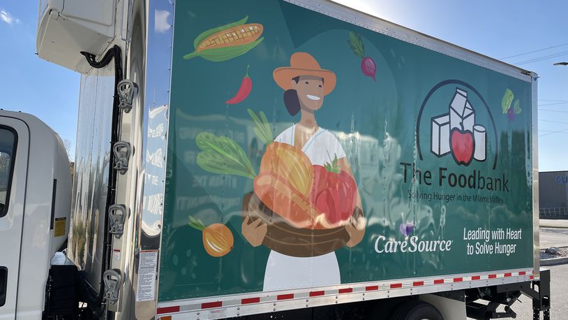 CareSource has sponsored a new truck for the Foodbank Dayton. CONTRIBUTED