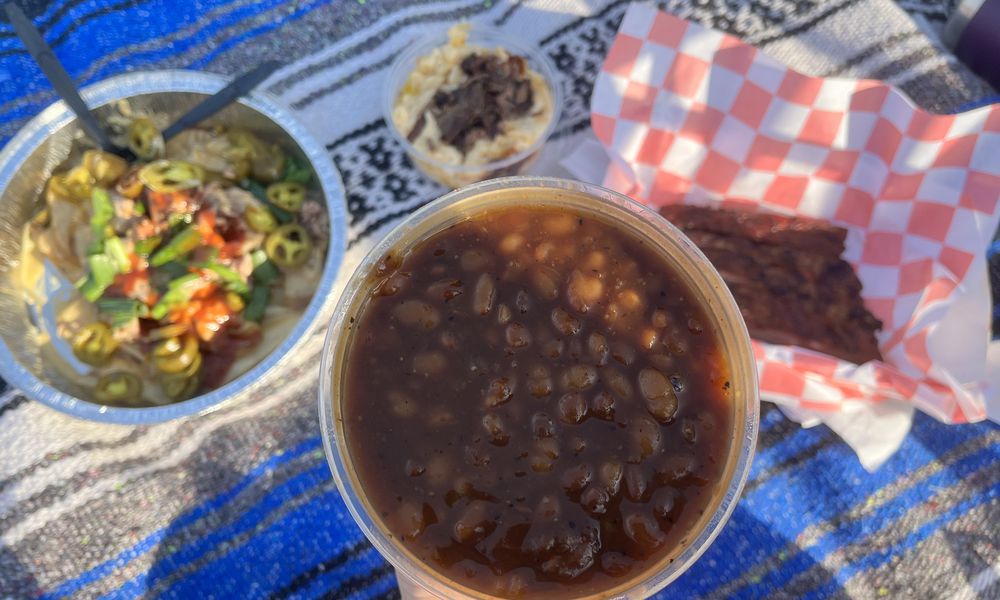 The Dayton Barbecue Company has a permanent spot at Hidden Valley Orchards in Lebanon. NATALIE JONES/STAFF