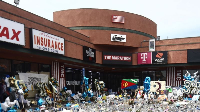 Nipsey Hussle's Marathon Clothing Store & Shopping Plaza Vandalized