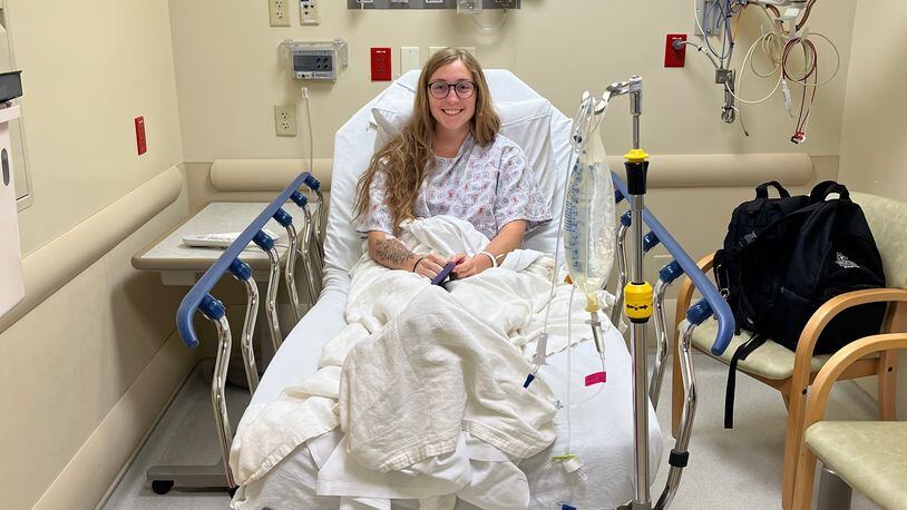 Jessika Seward, a local cardiac ICU nurse, about to get her pacemaker to address her heart rate issues at age 23. CONTRIBUTED