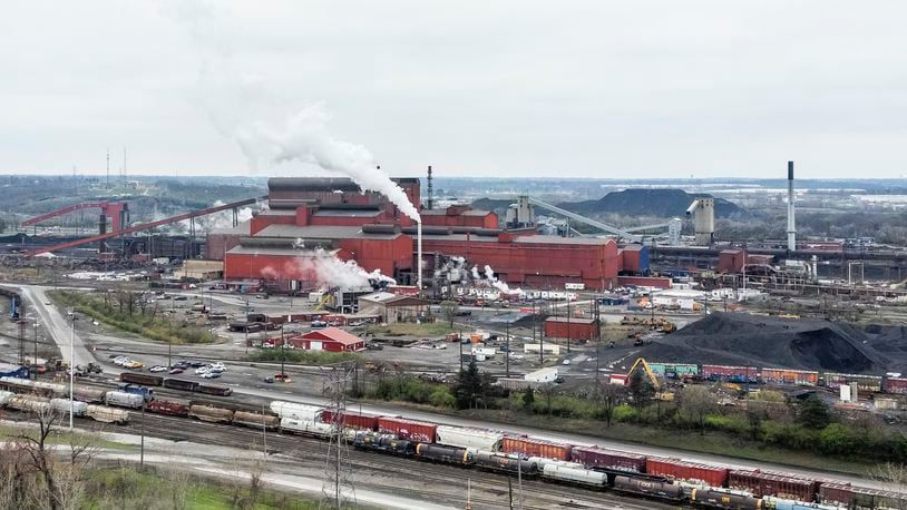 Cleveland-Cliffs Middletown Works is expected to receive a major investment up to $500 million in federal grants to overhaul the ironmaking systems and install a new environmentally friendly system. NICK GRAHAM/STAFF