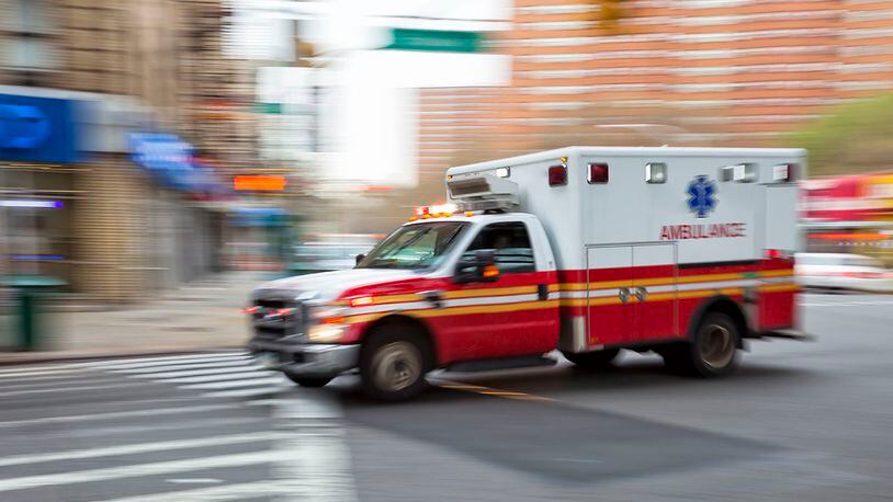 Stock photo of an ambulance.