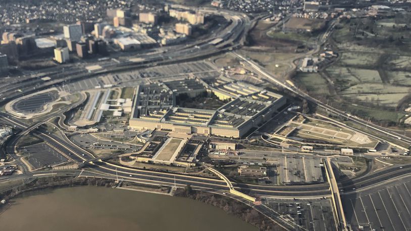 The Pentagon is seen in this aerial view in Washington, Jan. 26, 2020. (AP Photo/Pablo Martinez Monsivais, File)