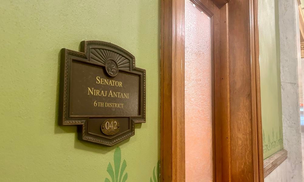 The office of Montgomery County Sen. Niraj Antani, R-Miamisburg, at the Ohio Statehouse. May 14, 2024.