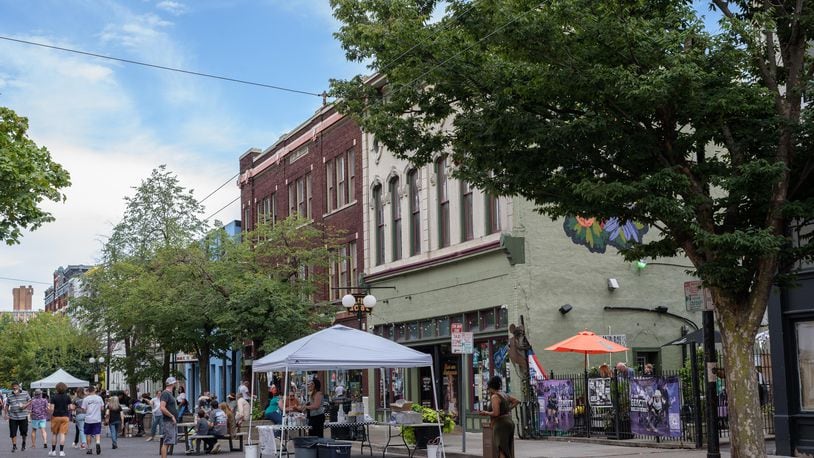 The Oregon District in downtown Dayton. TOM GILLIAM / CONTRIBUTING PHOTOGRAPHER