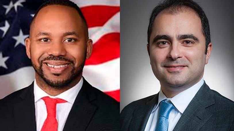 Democrat Brandon McClain, left, the current Montgomery County recorder, is being challenged by Republican Adil Baguirov, former Dayton School Board president. SUBMITTED