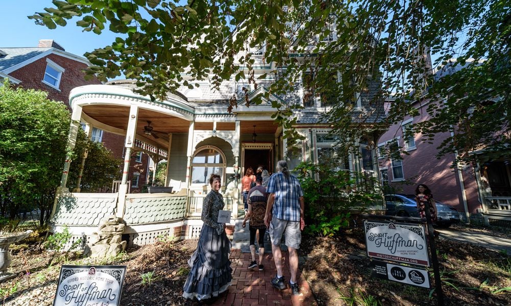 The biennial Spirit of Huffman Historic Home Tour happened in Daytonâs Huffman Historic Area on Friday, Oct. 4 and Saturday, Oct. 5, 2024. In addition to Victorian-era homes, stops on the ticketed walking tour included the St. Mary Development Corporation (former Carnegie Library), Huffman Place (former Huffman School), Linden Avenue Church, and Pink Moon Goods (Ryan & Collins Building). This event serves as a major fundraiser for the Historic Huffman Neighborhood Association. TOM GILLIAM / CONTRIBUTING PHOTOGRAPHER