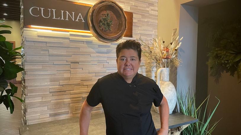 Roost Modern Italian in Dayton’s Oregon District has undergone a transformation. The restaurant has been rebranded as Culina. Pictured is Chef Dana Downs. NATALIE JONES/STAFF