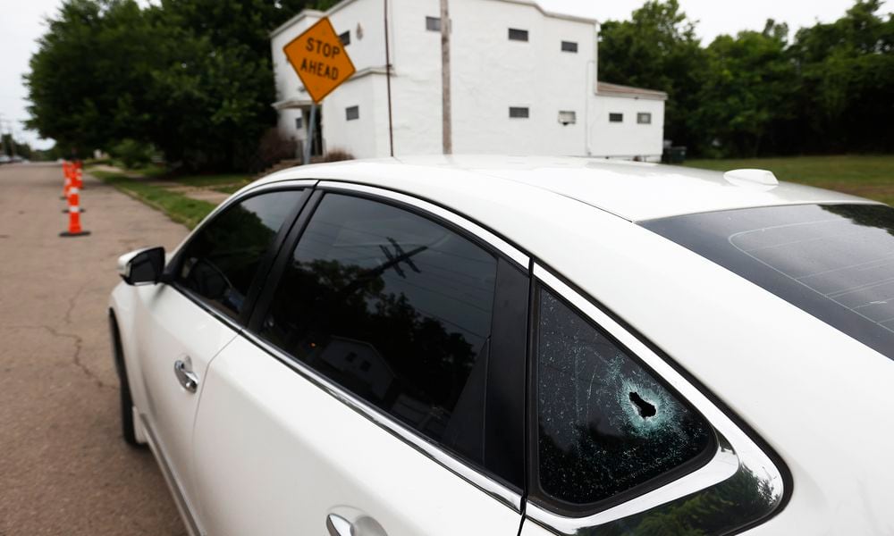 A man is dead Tuesday morning, July 16, 2024, after a shooting at the corner of South Conover and West Fifth streets near an afterhours bar that Dayton Police have had other incidents in the past. MARSHALL GORBY\STAFF