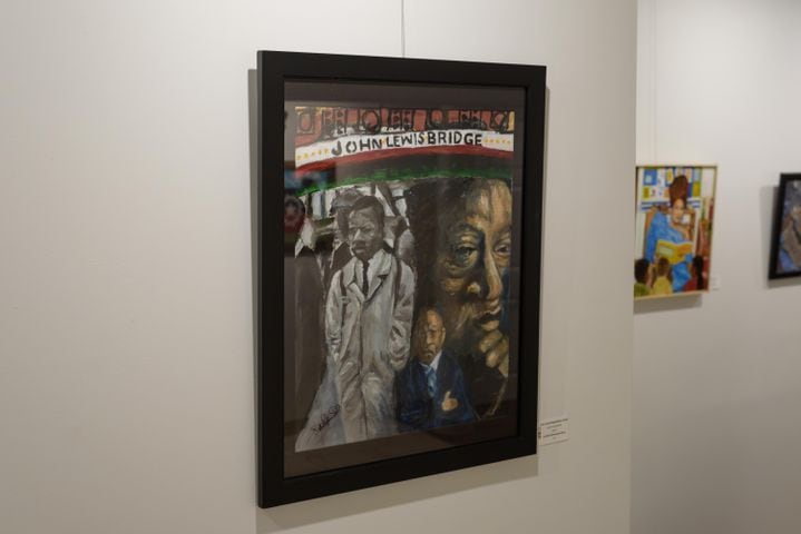 PHOTOS: The African American Visual Artists Guild Presents the "What's New?" Exhibition at the Edward A. Dixon Gallery