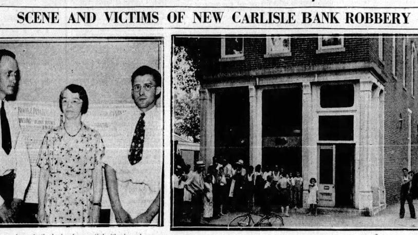 John Dillinger's first bank heist was of over $10,000 from National Bank in New Carlisle in June, 1933. DAYTON DAILY NEWS ARCHIVES
