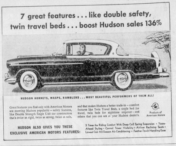 1950s Car advertisement vintage pages