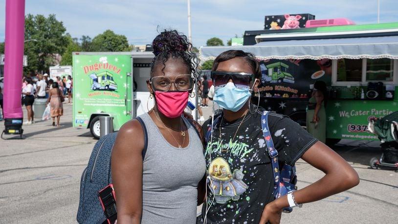 Guests at the Fashion Meets Food Truck Rally in 2020. TOM GILLIAM/CONTRIBUTING PHOTOGRAPHER