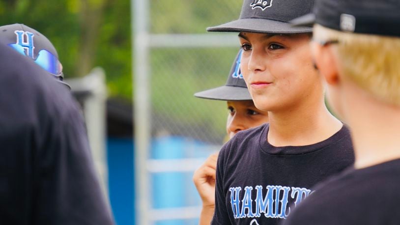 West Side's Zaylan Anderson during a practice at West Side Little League on Wednesday. Chris Vogt/CONTRIBUTED