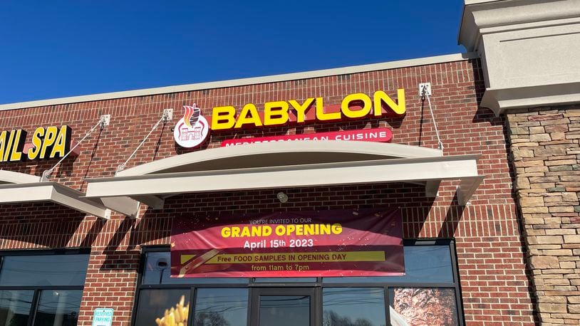 Babylon Mediterranean Cuisine, located at 9656 Springboro Pike in Miamisburg, is holding a grand opening Saturday, April 15. NATALIE JONES/STAFF