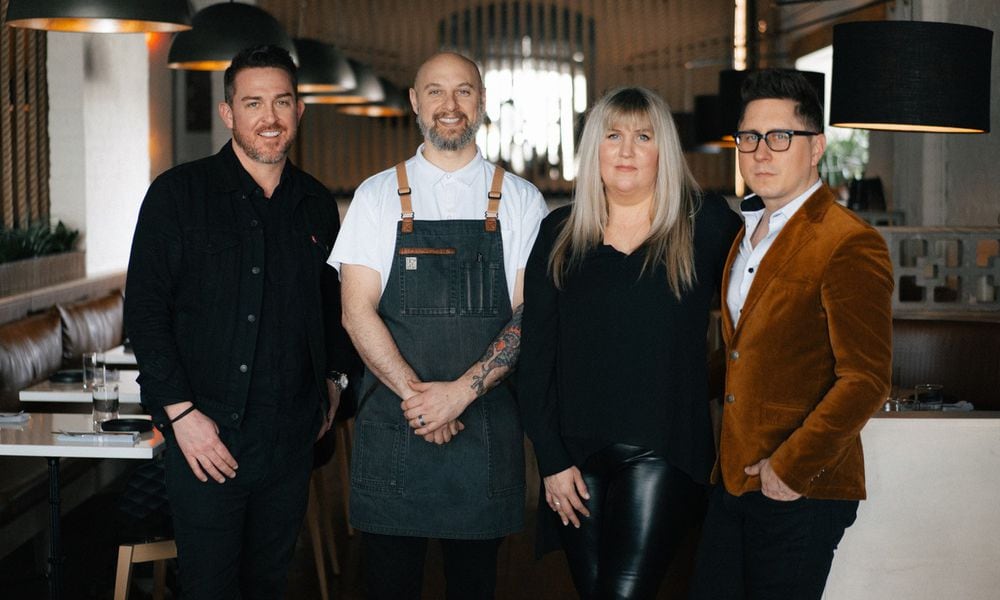 Pictured left to right is Chris Dimmick, Jorge Guzman, Ginger Roddick and David Kittredge of The Idea Collective (PHOTO COURTESY: Jon Morton Studios).