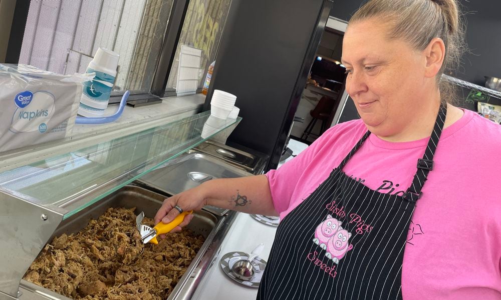 Sister Pigs Eats, a hidden gem in the Xenia community, can be found inside Stan’s One Stop on the corner of W. Second St. and S. Allison Blvd. NATALIE JONES/STAFF