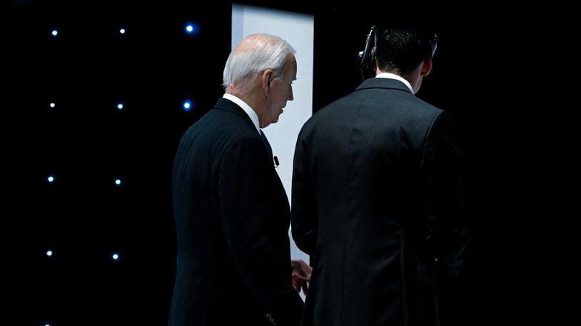 
                        FILE — U.S. President Joe Biden before the first presidential debate in Atlanta, June 27, 2024. The president cleared the way for a successor. He endorsed Vice President Kamala Harris, but there could still be a contest to determine who the nominee will be. (Kenny Holston/The New York Times)
                      