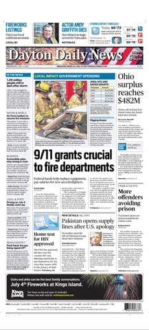 Dayton Daily News front pages