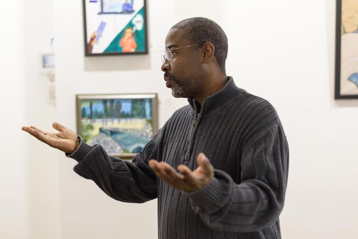 PHOTOS: The African American Visual Artists Guild Presents the "What's New?" Exhibition at the Edward A. Dixon Gallery