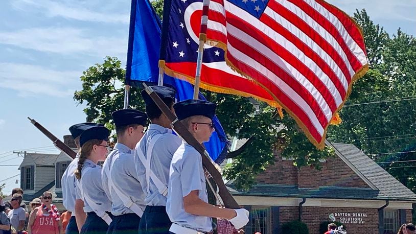 Crowds flocked to watch the parade at the Americana Festival in Centerville, the morning of July 4, 2023. The parade had more than 200 floats, groups, and other units participating. LONDON BISHOP/STAFF