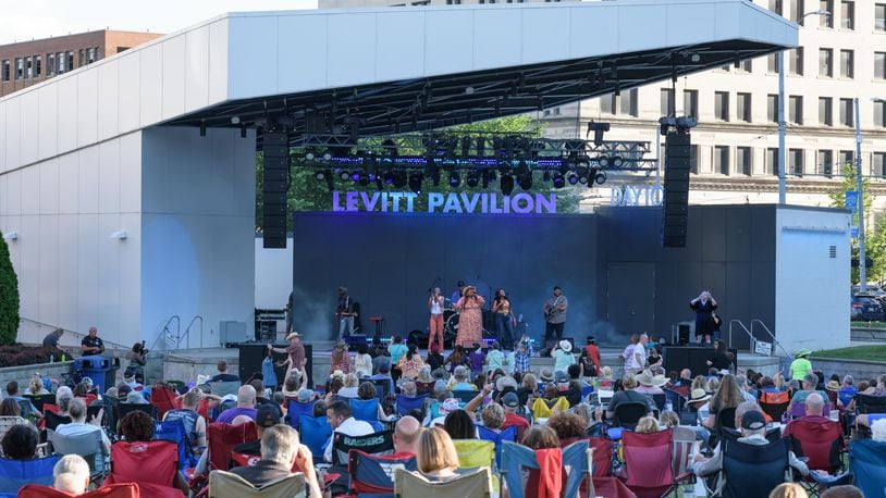 New Orleans, Louisiana-based country music vocal group Chapel Hart played a free concert at Levitt Pavilion in downtown Dayton on Thursday, June 27, 2024 as part of the venue’s summer concert series. TOM GILLIAM / CONTRIBUTING PHOTOGRAPHER