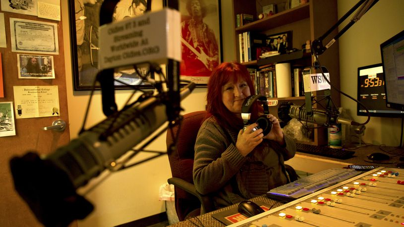 Shelly Hulce, host of Wax Carnival on WSWO 97.3FM, 2024. BRANDON BERRY/CONTRIBUTED