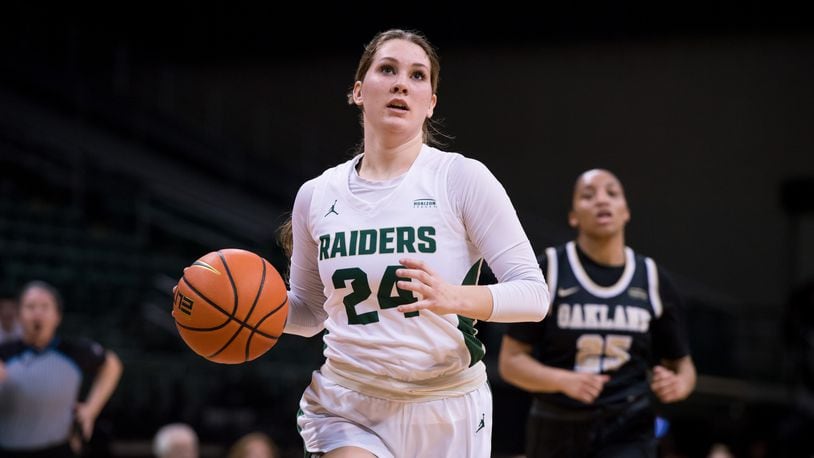 Wright State's Kacee Baumhower during a game last season vs. Oakland. Wright State Athletics photo