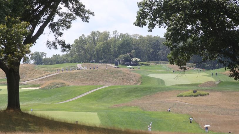 The scene during the first round of the Western Amateur Championship on Tuesday, July 30, 2024, at Moraine Country Club in Dayton. David Jablonski/Staff