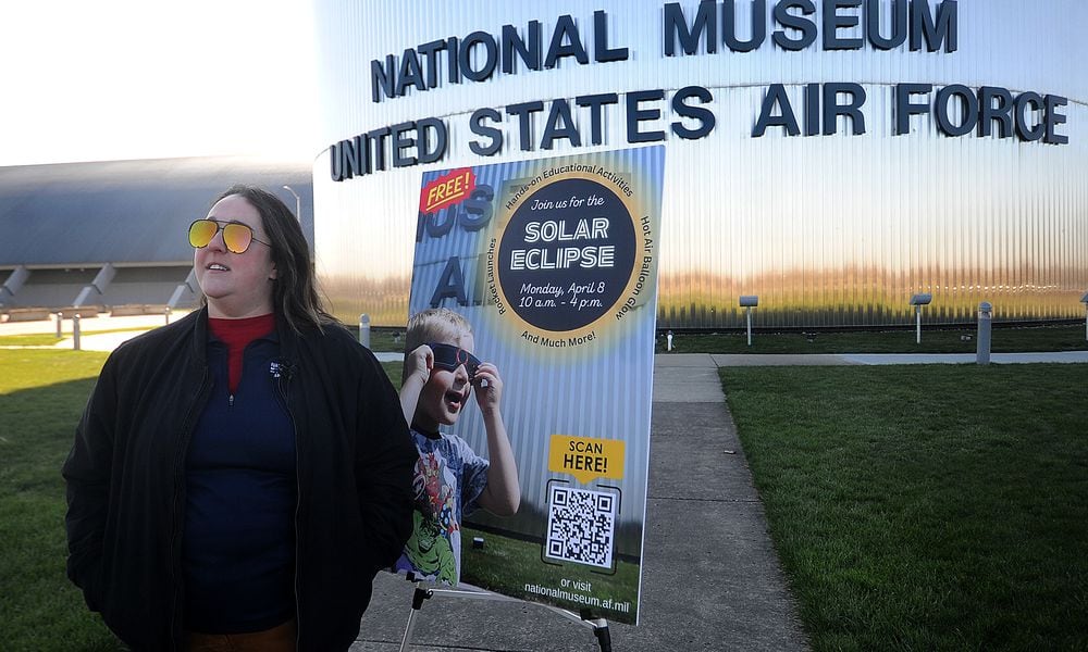 Mondays total solar eclipse has Riverside planning to declare a weeklong state of emergency as the city expects heavy traffic around Wright-Patterson Air Force Base and the National Museum of the United States Air Force talks. MARSHALL GORBY\STAFF