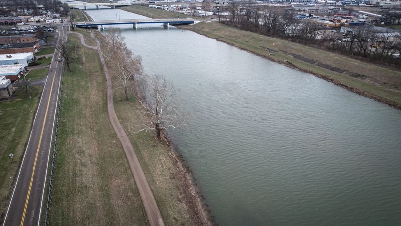 The Miami Conservancy District maintains the region's levee and dam system. JIM NOELKER/STAFF