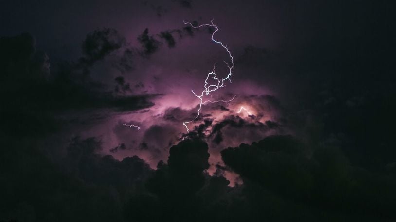 FILE PHOTO: The National Weather Service said 2,200 lightning strikes were recorded across the Puget Sound area Saturday night.