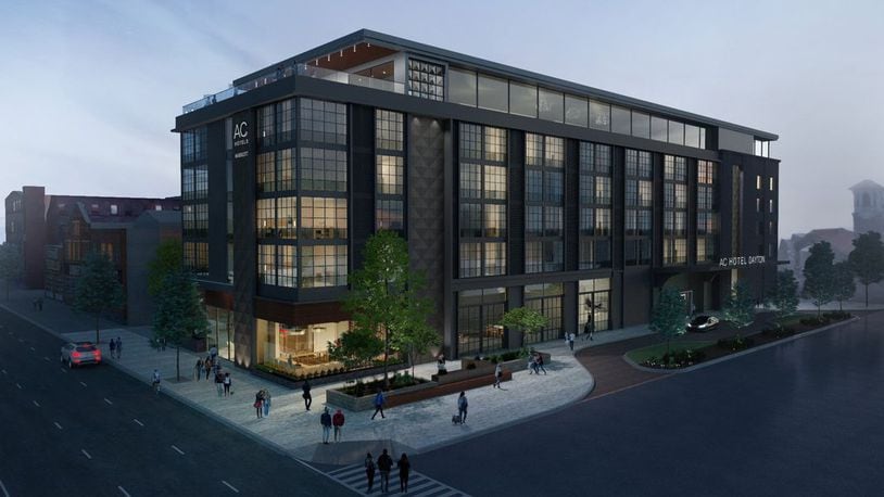 A Crawford Hoying image of the AC Hotel planned for downtown Dayton.