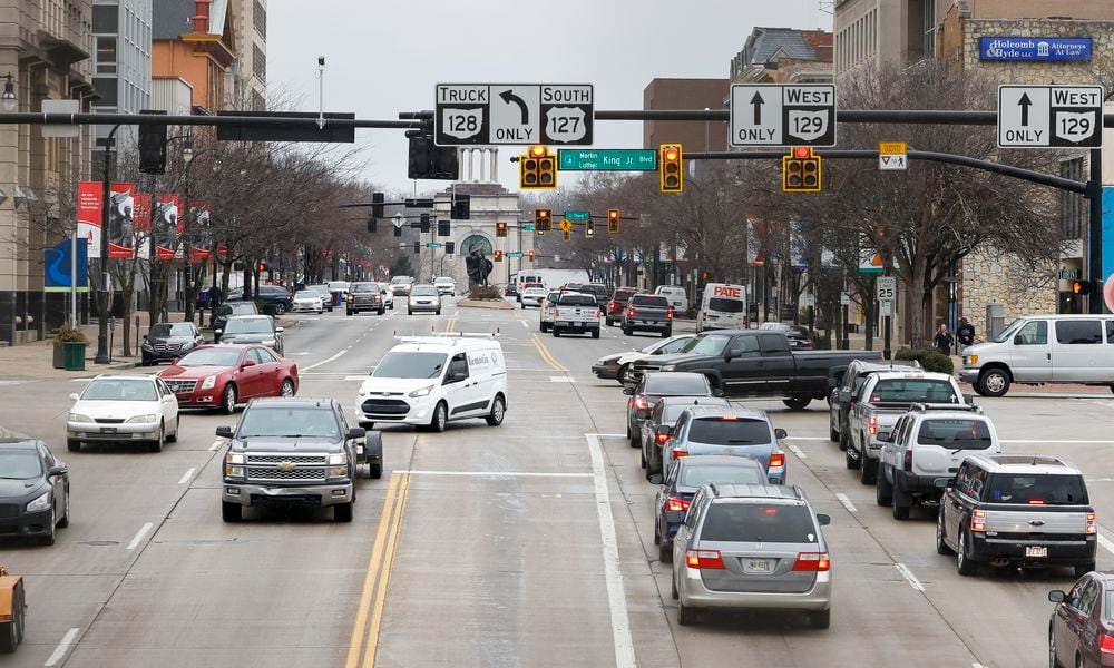 The intersection of High Street and Martin Luther King Jr. Blvd. in Hamilton is one of 27 priority intersections that have been updated with the new Centracs traffic monitoring system. The Centracs system will allow the city to add a preemptive signal for emergency vehicles with lights and sirens activated to force a greenlight, stopping crossing traffic, so those crews to get to an emergency. The 27 priority intersections are along the High-Main corridor starting at Hampshire Drive at Ohio 129 all the way through to Eaton Avenue on Main Street. There are also the signals on MLK at Maple Avenue, High Street and Black Street Bridge. NICK GRAHAM/STAFF