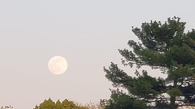 Last supermoon of the year over  Miami Valley.