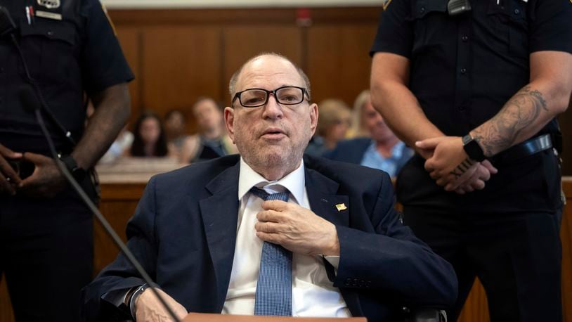 FILE — Harvey Weinstein appears for a pretrial hearing in Manhattan criminal court, July 19, 2024, in New York. (Adam Gray/Pool Photo via AP, File)